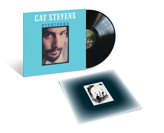 Cat Stevens’ “Foreigner” vinyl record with album cover and inner sleeve.