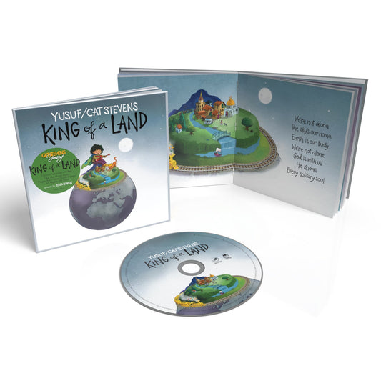 CD case and disc for Yusuf/Cat Stevens’ “King of a Land” album.