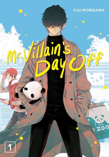 Manga cover featuring a young man with a panda, and another in the background.