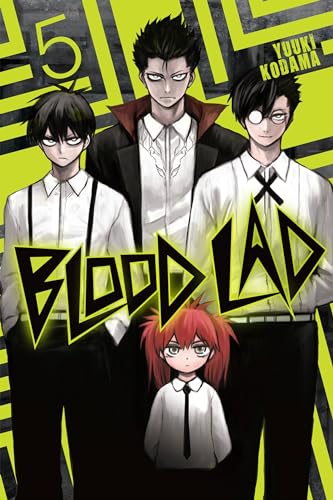 Cover of “Blood Lad” omnibus volume 5 featuring four anime-style characters.
