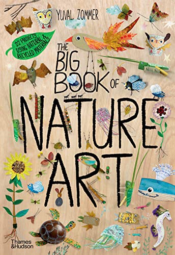 Book cover for The Big Book of Nature Art featuring various nature-themed craft illustrations.