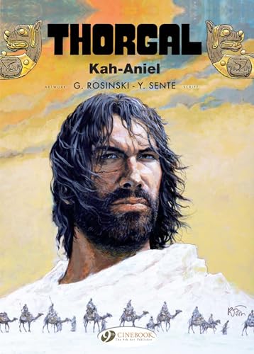 Comic book cover: close-up of a bearded man with riders in the background.