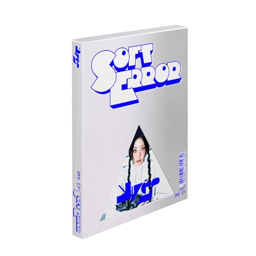 CD case for Yves’ “Soft Error” with blue text and portrait.