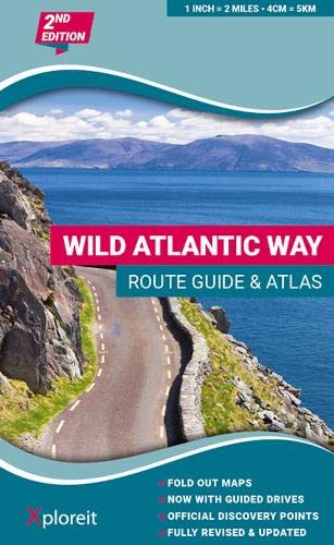 Book cover showing a coastal road along the Irish Atlantic with text overlay.