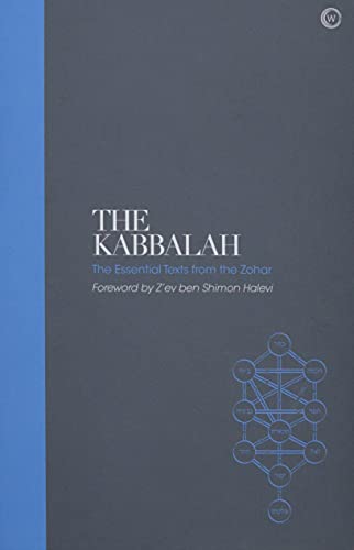 Dark blue book cover with white text: "The Kabbalah - Sacred Texts.