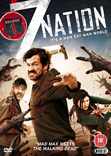 Z Nation Season 1 DVD cover with a man and zombies, horror theme.