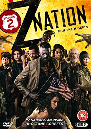 Z Nation Series 2 DVD cover featuring a group with zombies and an American flag.
