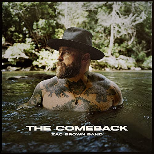 Zac Brown Band album cover: man in a hat, torso in water.