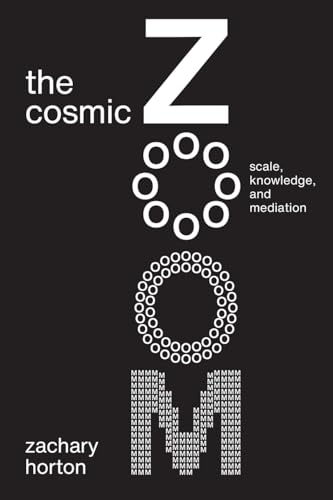 Book cover: "The Cosmic Zoom" with bold white text on a dark background.