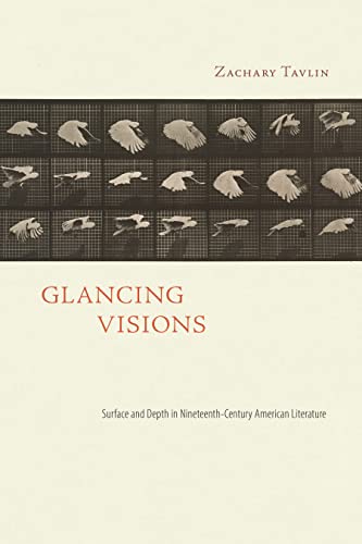 Book cover: “Glancing Visions” with a grid of bird silhouettes.