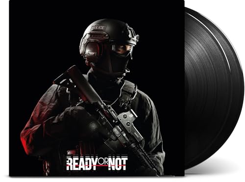 Vinyl record with cover art depicting a tactical officer in gear.