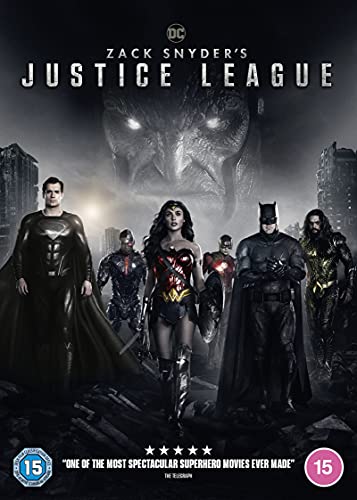 Zack Snyder's Justice League DVD cover featuring Batman, Superman, and Wonder Woman.