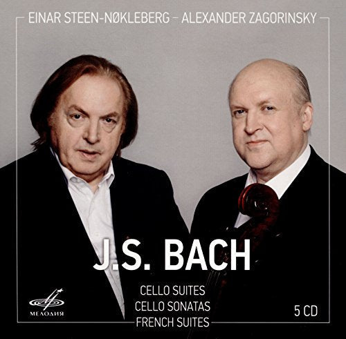 CD cover showing Einar Steen-Nøkleberg and Alexander Zagorinsky with a cello, titled J.S. Bach.