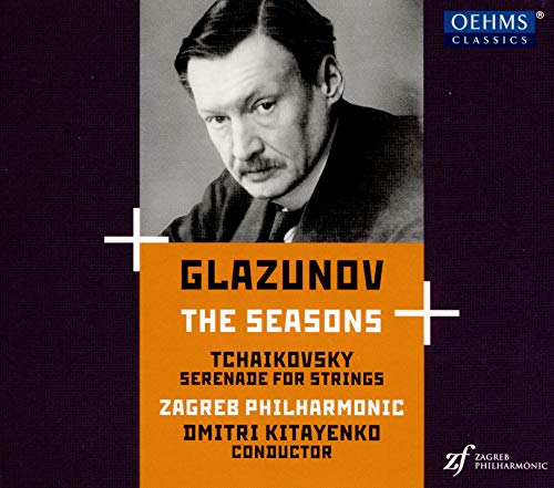 CD cover featuring conductor Dmitri Kitayenko, with composers Glazunov and Tchaikovsky named.