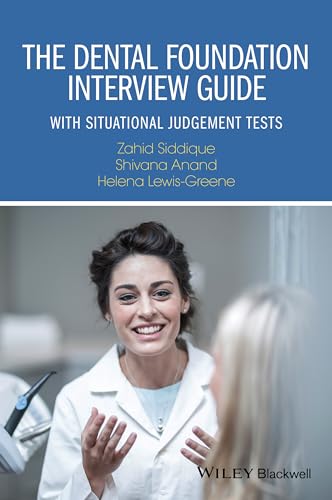 Book cover: “The Dental Foundation Interview Guide” with dentist and patient.