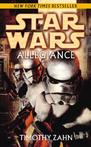 Book cover for Star Wars: Allegiance featuring three stormtroopers in a dark industrial setting.