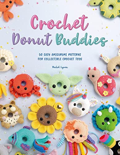 Book cover featuring colorful, crocheted animal and food-shaped amigurumi toys.