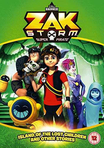 "Zak Storm: Super Pirate DVD cover featuring cartoon characters on a green background."
