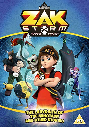 "Zak Storm DVD cover featuring a cartoon boy surrounded by fantastical characters."
