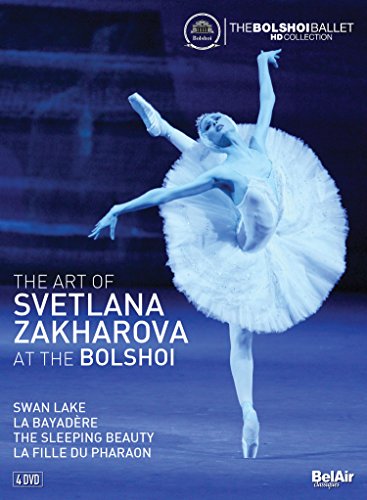 DVD cover featuring a blue-toned ballerina in a white tutu, en pointe, with outstretched arms.