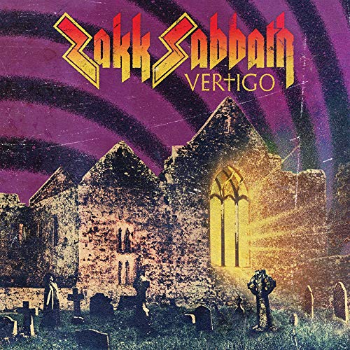 Zakk Sabbath - Vertigo album cover with a gothic castle and graveyard.