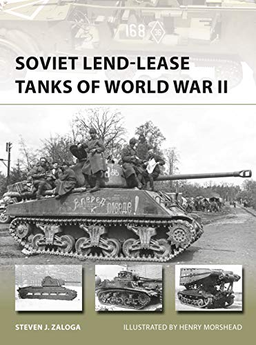 Book cover: Soviet Lend-Lease tanks of WWII with soldiers pictured.
