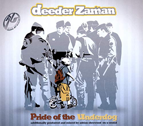 CD cover art: boy with bicycle, surrounded by figures in hats.