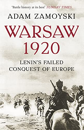 Book cover: "Warsaw 1920" with a historical image of cavalry soldiers.