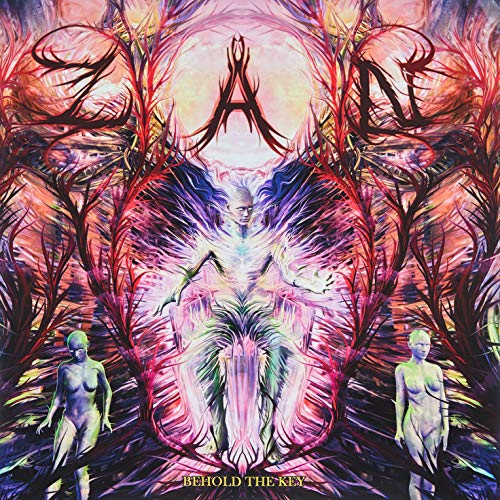 SurCerebral album art featuring a central ethereal figure flanked by two humanoid forms.