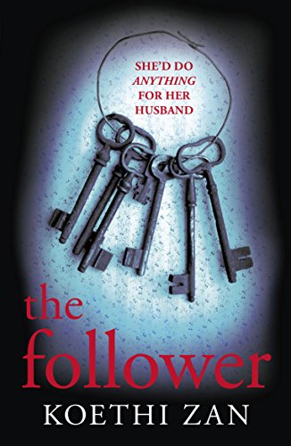 Book cover featuring a ring of old keys against a blue textured background.