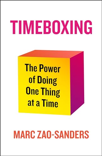 Book cover: “Timeboxing” with a yellow cube and red text.