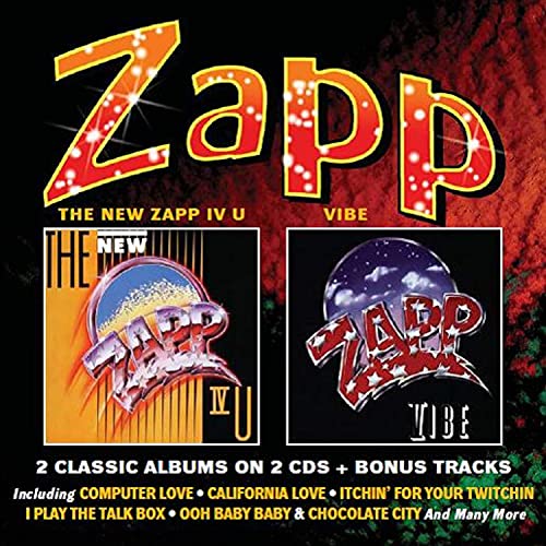 Album cover for Zapp featuring The New Zapp IV U and Vibe on two CDs.