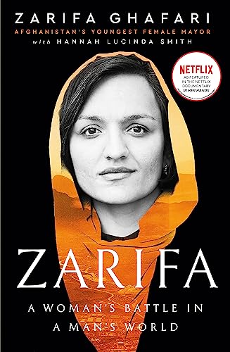 Book cover featuring Zarifa Ghafari, Afghanistan’s youngest female mayor.