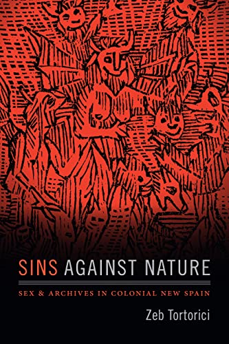 Red book cover with stylized figures and the title "Sins Against Nature.