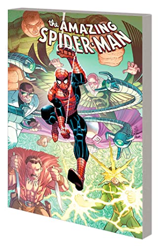 Hardcover book cover featuring Spider-Man and several villains.