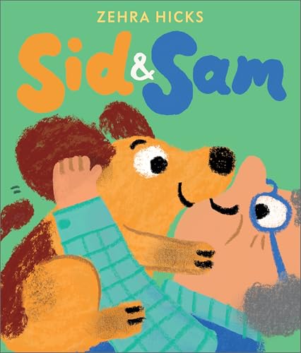 Book cover: a dog hugs a person with glasses, titled "Sid & Sam".