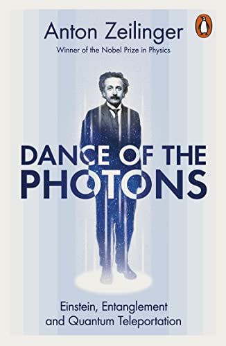 Book cover featuringC featuring a starry silhouette of Albert Einstein on a striped background.
