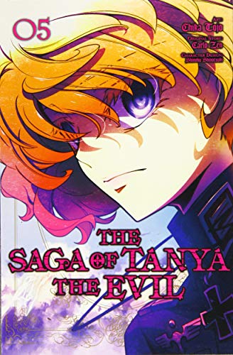 Manga volume 5 cover: blonde girl with purple eyes, military uniform.