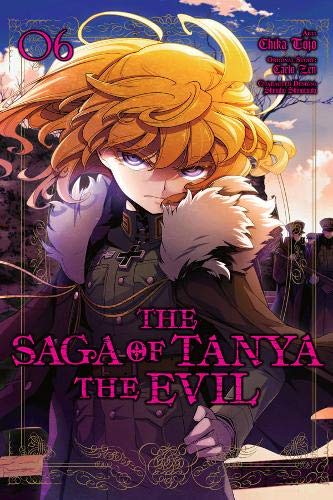 Manga cover: young woman with blonde hair in military uniform, volume 6.