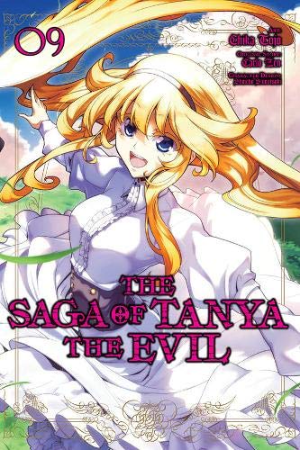 Manga cover: blonde girl in military uniform with blue eyes, volume 9.