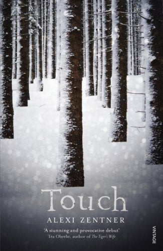 Book cover: snowy forest scene with title "Touch" in white text.
