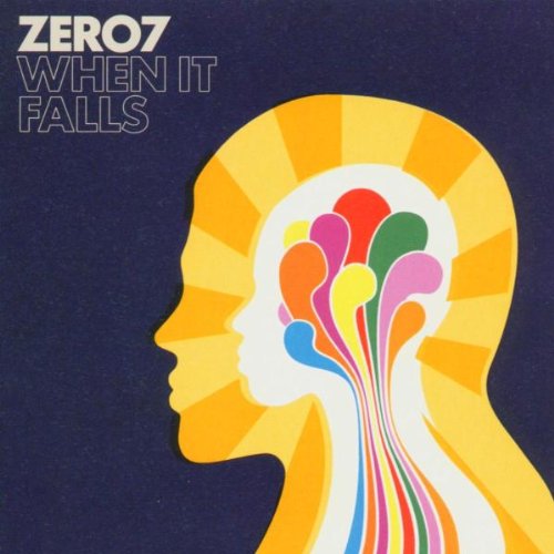 Zero 7 "When It Falls" CD cover: profile with colorful, flowing shapes.