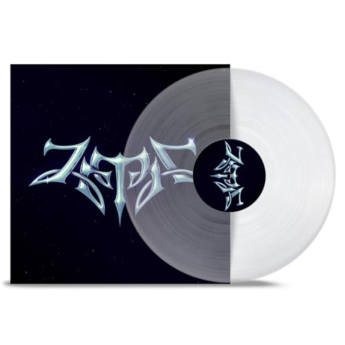 Zetra vinyl record with silver lettering on a dark, starry background.