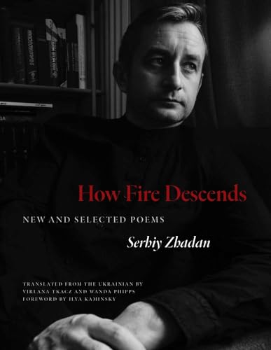 Book cover featuring a black and white portrait of Serhiy Zhadan against a bookshelf.