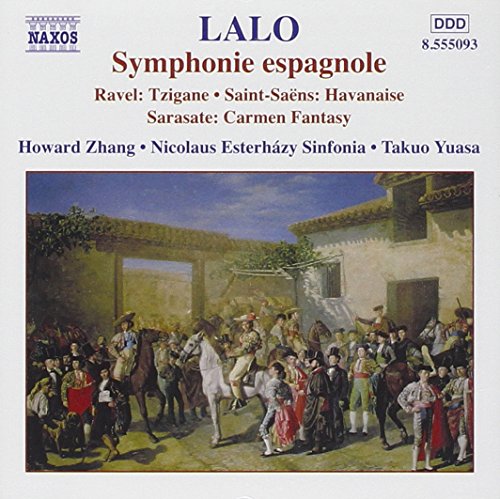 CD cover for Lalo’s Symphonie espagnole with a Spanish scene painting.