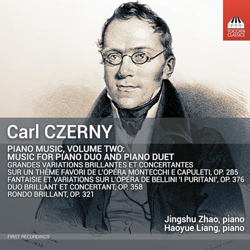 CD cover featuring a portrait of composer Carl Czerny and pianist details.
