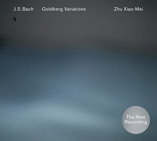 CD cover for Zhu Xiao-mei performing Bach’s Goldberg Variations.
