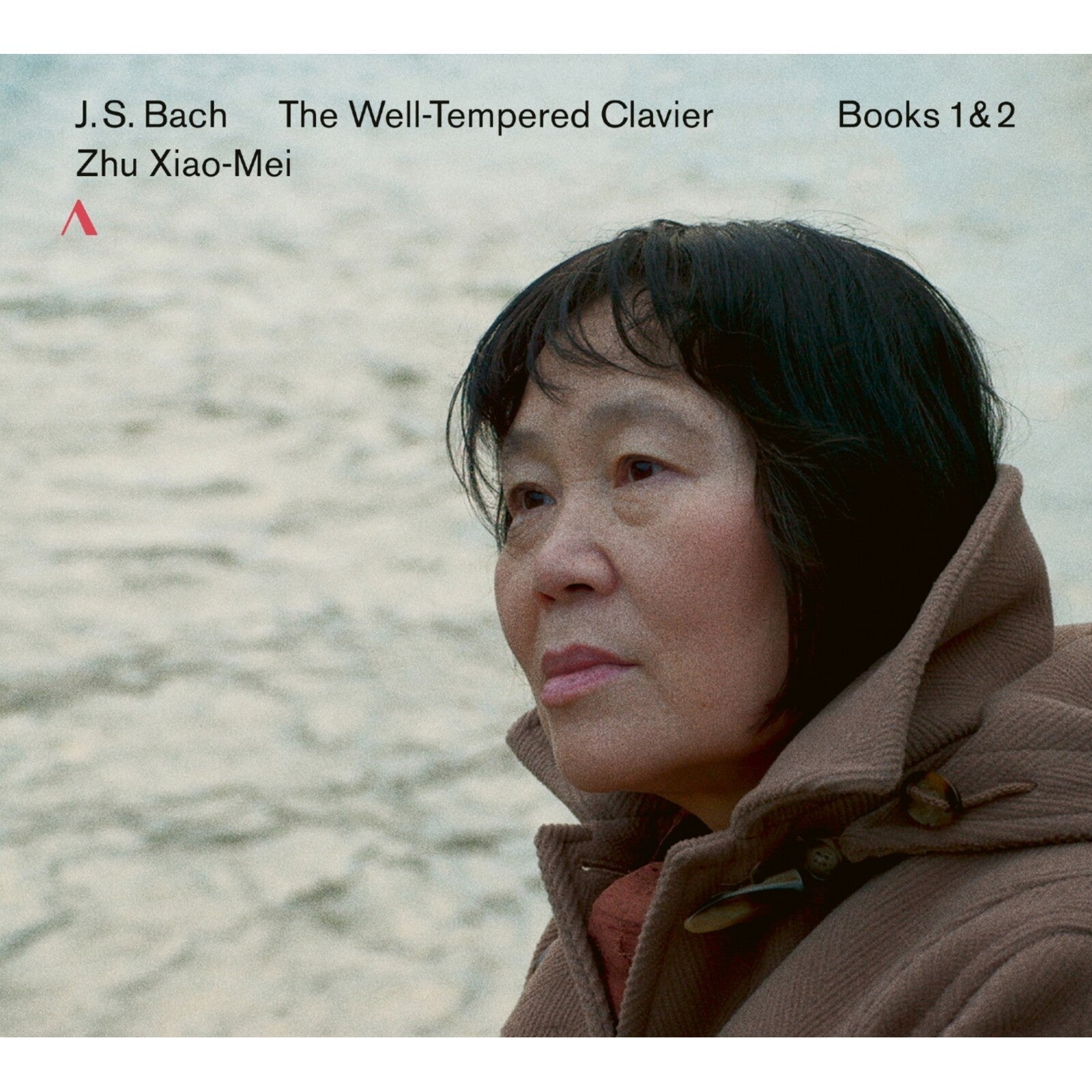 CD cover featuring pianist Zhu Xiao-mei in profile, with textured background.