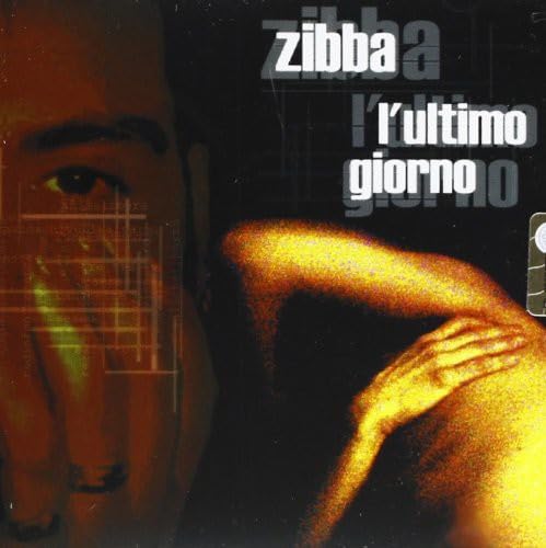 CD cover for Zibba’s “L'ultimo Giorno” featuring a stylized face and hand.