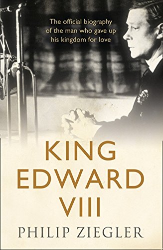 Book cover featuring a portrait of King Edward VIII, biography by Philip Ziegler.